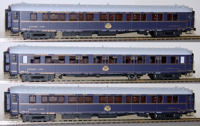 Set of 3 Passenger sleeping cars type S of CIWL in 1930 livery<br /><a href='images/pictures/LS_Models/49131.jpg' target='_blank'>Full size image</a>